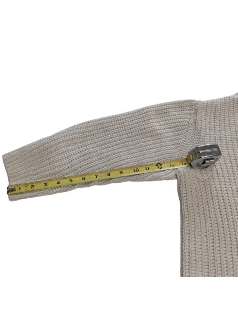 Rumi & Ryder Oversized Cable Knit Sweater Cream Youth L(12–14) / Fits Women S - Picture 7 of 10